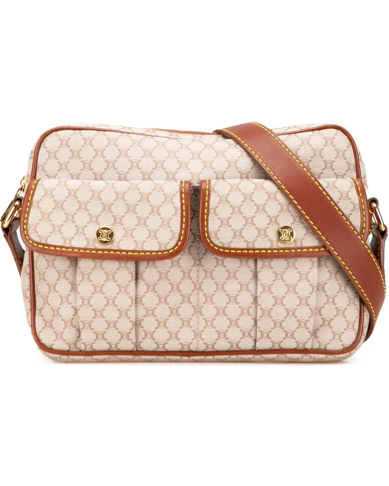 Celine Hobo Bags Macadam Canvas Crossbody braun Braun