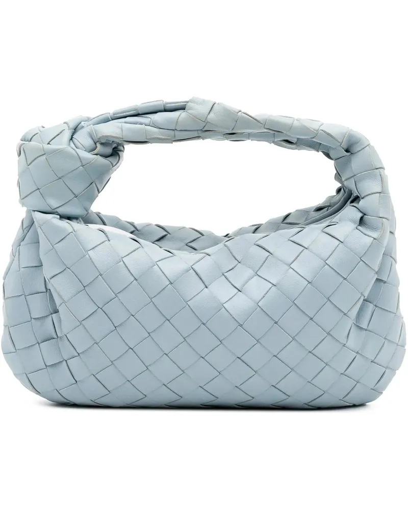 Bottega Veneta Hobo Bags Mini Nappa Intrecciato Jodie blau Blau