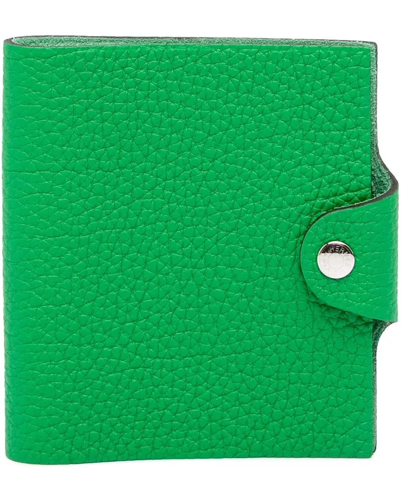 Hermès Portemonnaie Togo Ulysse Notebook Cover TPM grün Grün