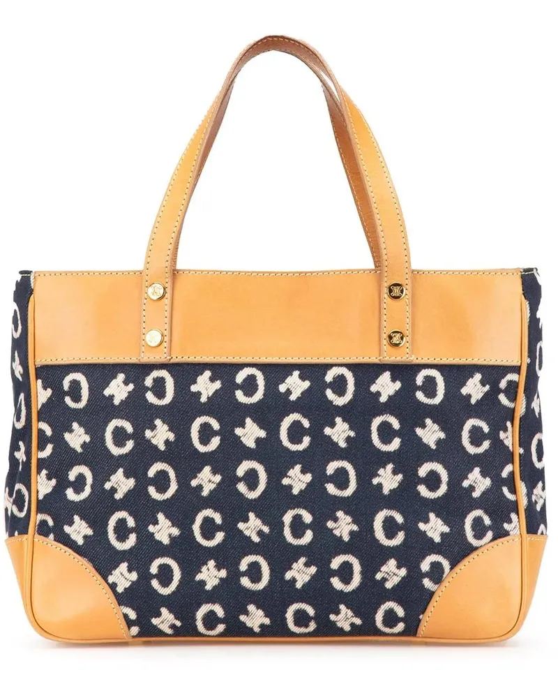 Celine Crossbody Bags 2001 C Macadam Denim Handbag blau Blau
