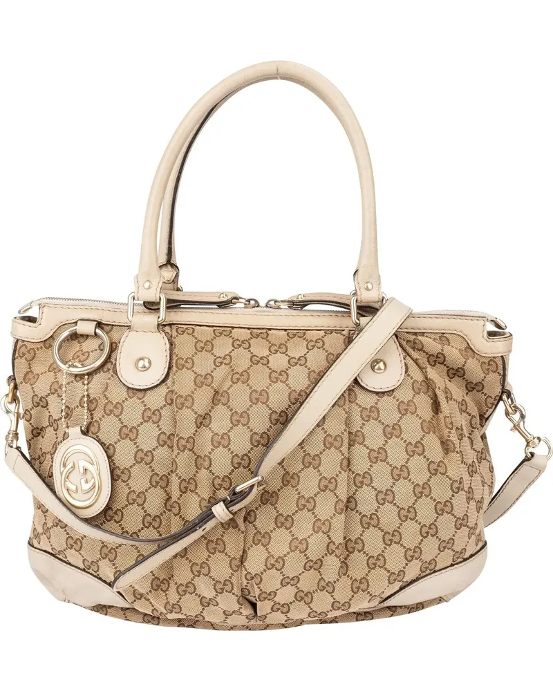 Gucci Crossbody Bags  GG Monogram Sukey Handbag braun Braun