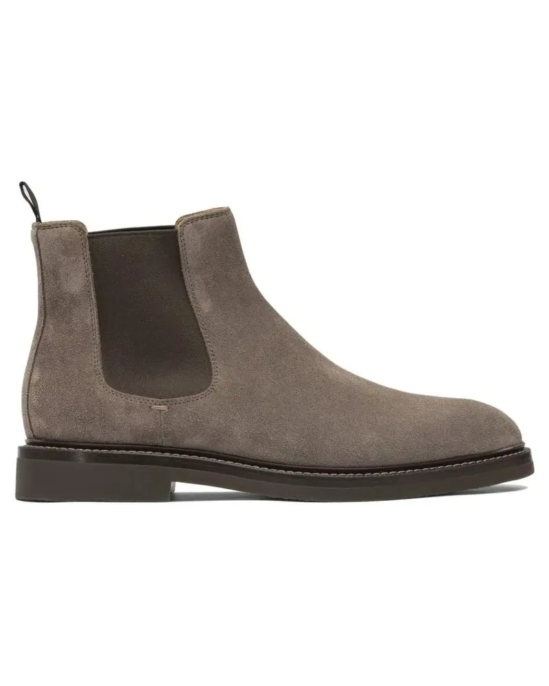 Brunello Cucinelli Stiefel Suede Ankle Boots grau Grau