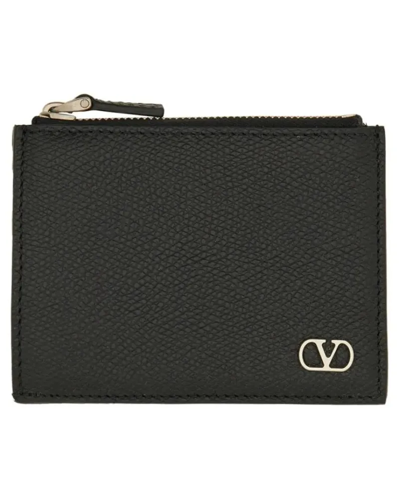 Valentino Garavani Portemonnaies "Vlogo Signature" Card Holder schwarz Schwarz