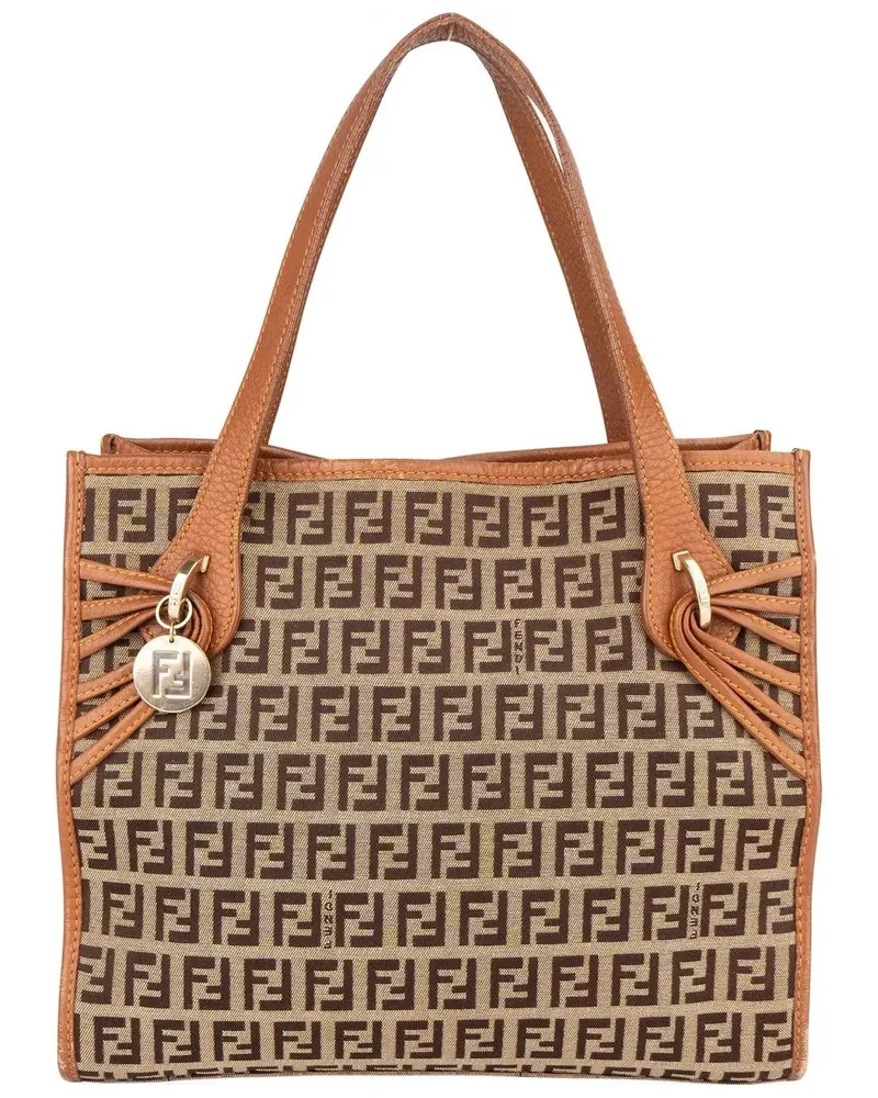Fendi Crossbody Bags  FF Monogram Zucca Handbag braun Braun