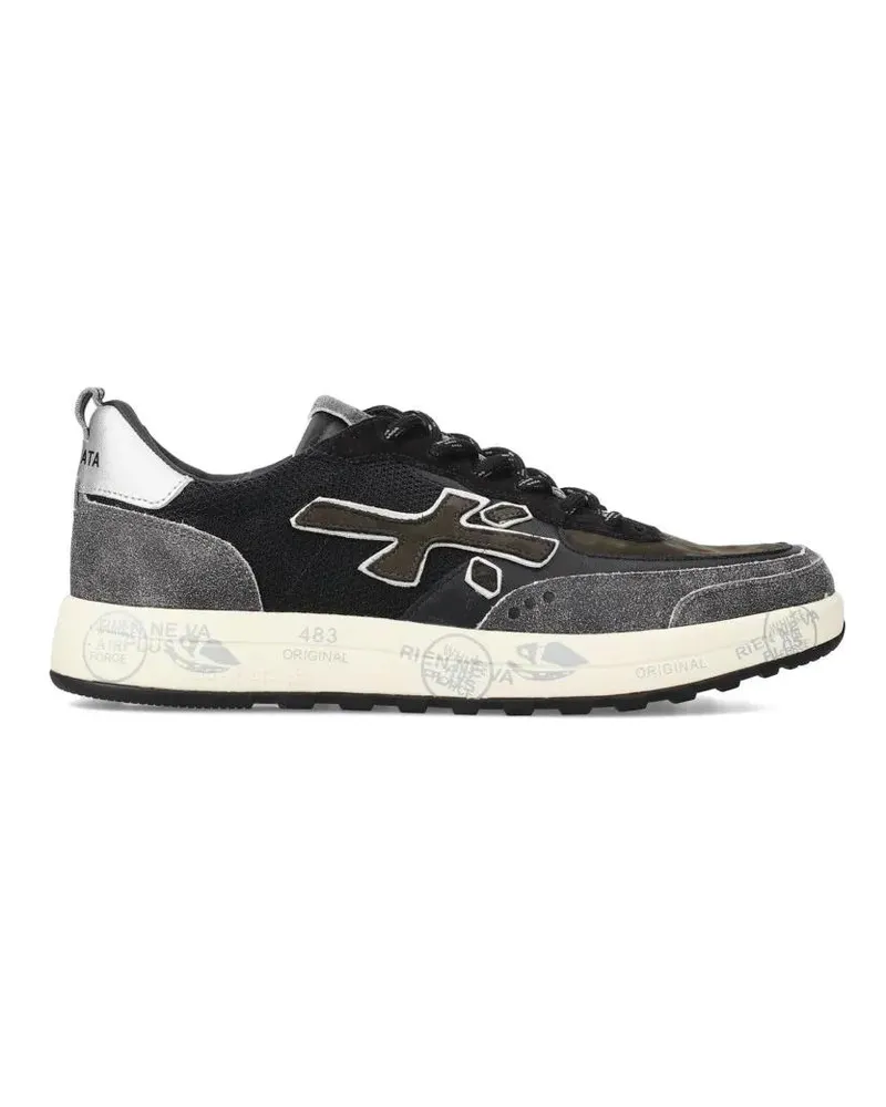 Premiata Low-Top Sneaker Low-Top Sneakers With Mixed Materials schwarz Schwarz