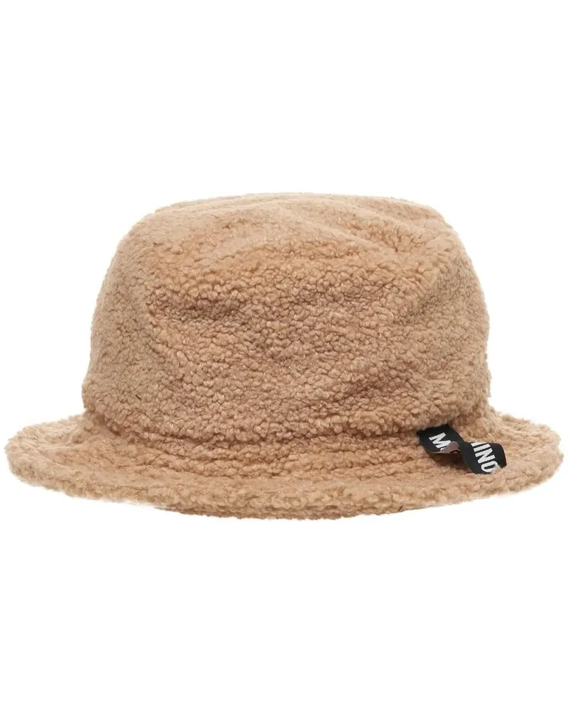 Moschino Crossbody Bags Faux fur bucket hat weiß Weiß