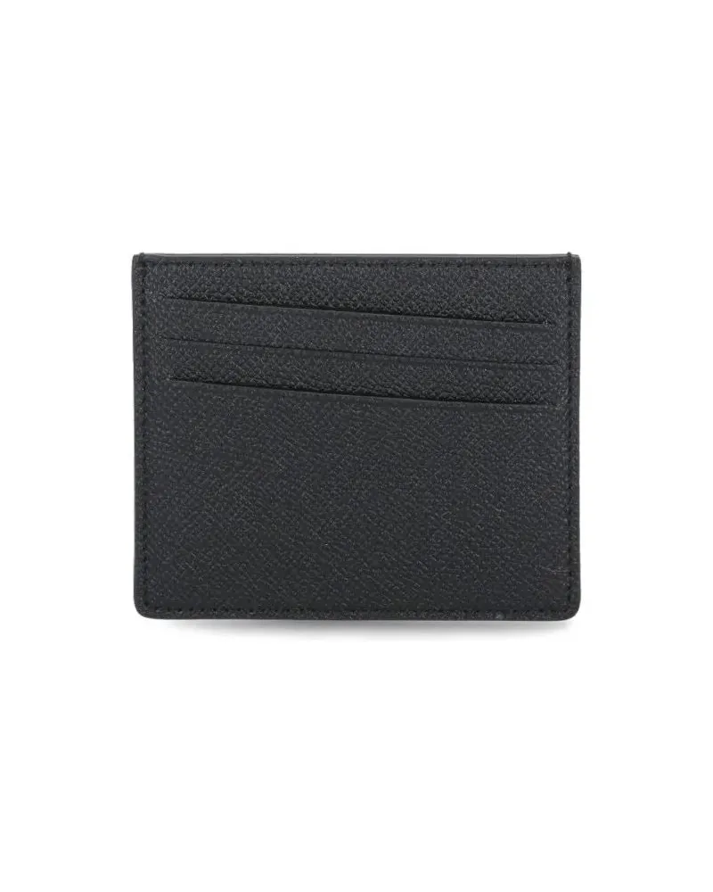 Maison Margiela Portemonnaies Four Stitches Card Holder schwarz Schwarz