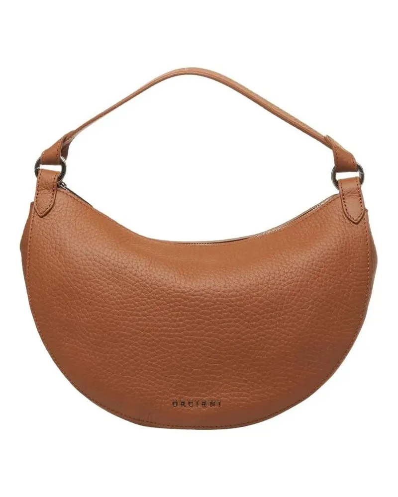 Orciani Crossbody Bags Leather shoulder bag 'Dumpling' braun Braun