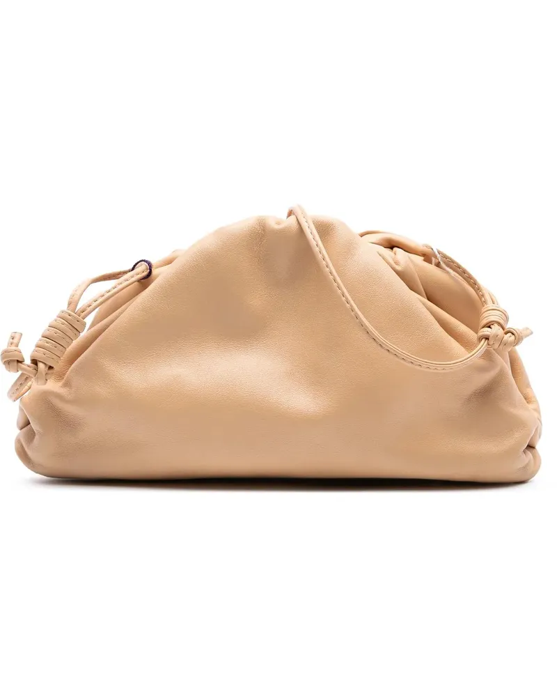 Bottega Veneta Hobo Bags Lambskin The Mini Pouch Crossbody braun Braun