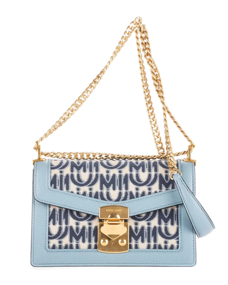 Miu Miu Crossbody Bags Confidential Tote blau Blau