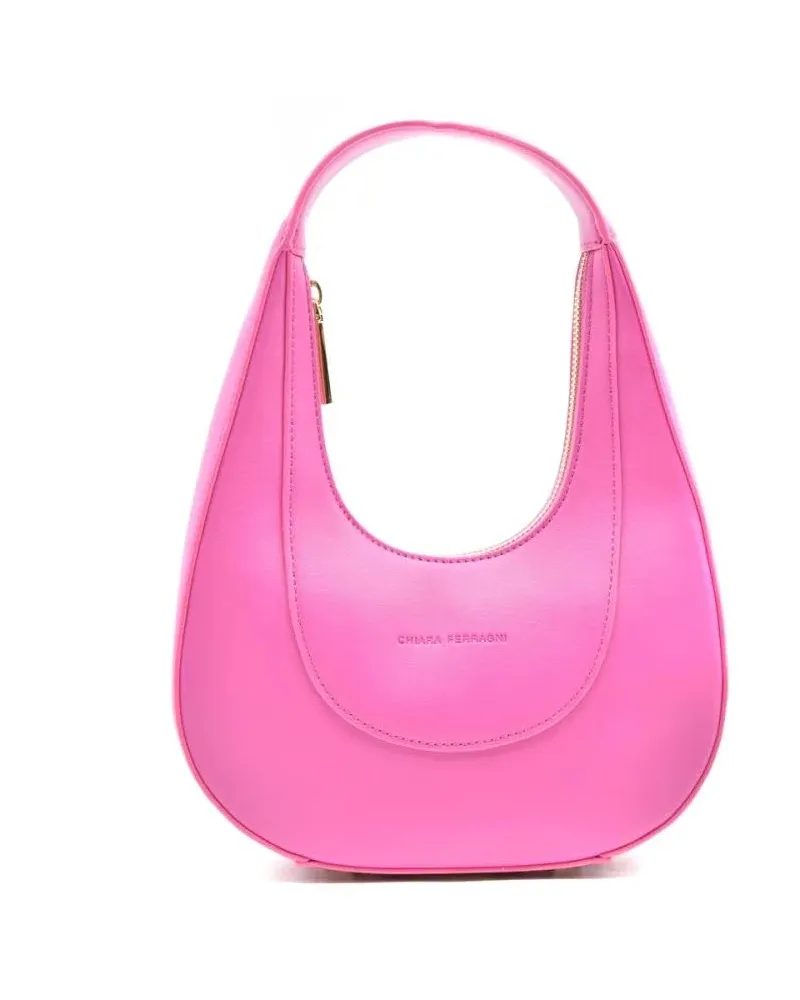 Chiara Ferragni Hobo Bags Shoulder Bag With Sleek Design And Functional Zipp pink Rosa