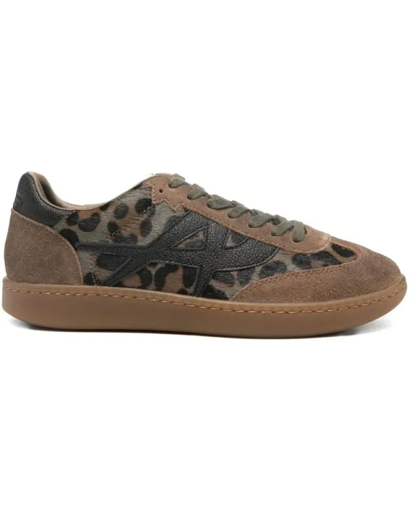 ash Low-Top Sneaker Brown Suede And Leopard Print  Sneakers braun Braun