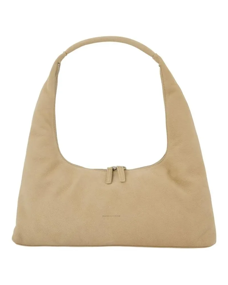 Marge Sherwood Hobo Bags Large Shoulder Bag - Leather - Neutral beige Beige