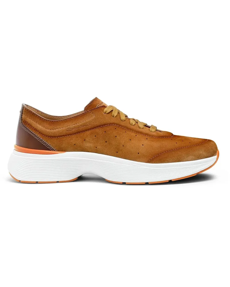 Santoni Low-Top Sneaker Men's leather sneaker weiß Weiß