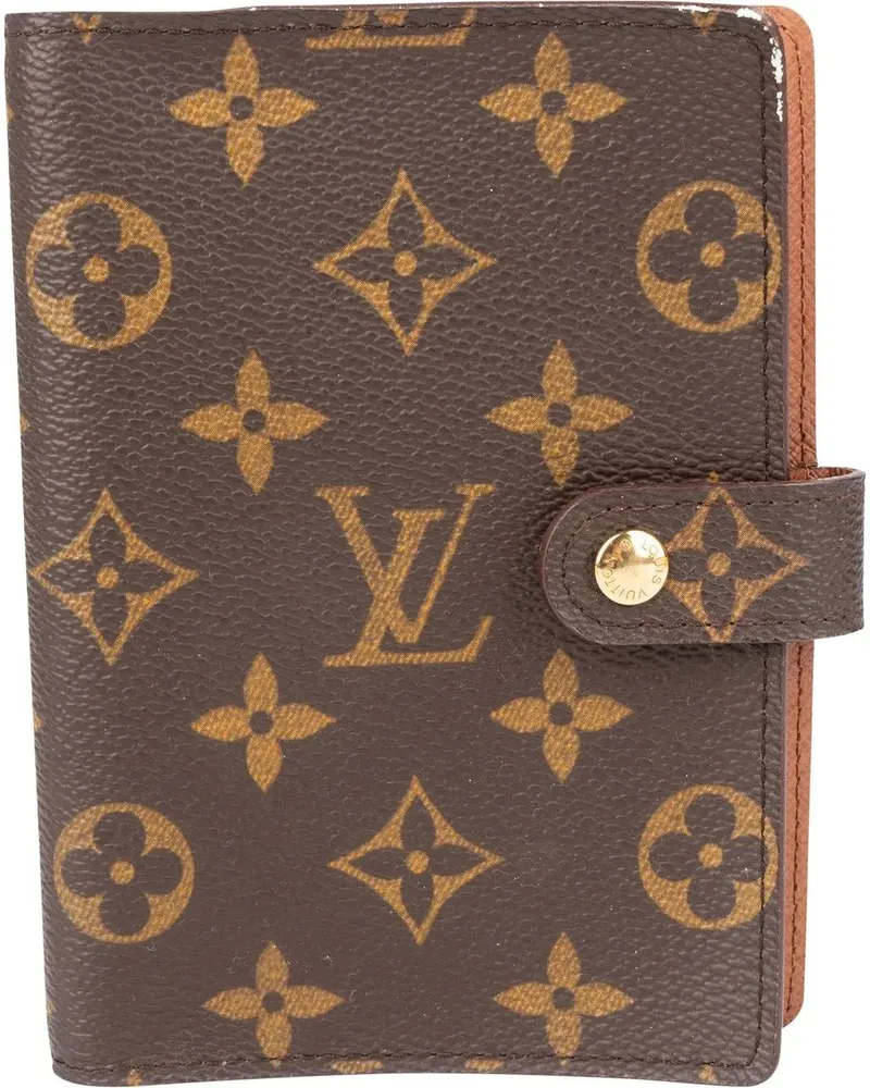 Louis Vuitton Portemonnaie  Canvas Monogram Agenda PM braun Braun