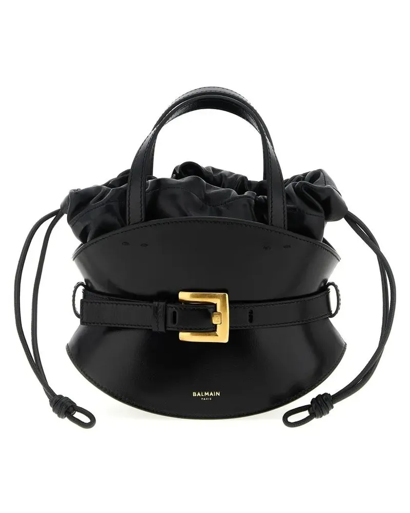 Balmain Beuteltaschen 'Shuffle' Mini Handbag schwarz Schwarz