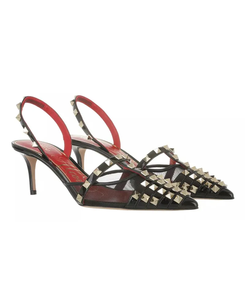 Valentino Garavani Sandalen Rockstud Alcove Slingback Pumps Leather schwarz Schwarz