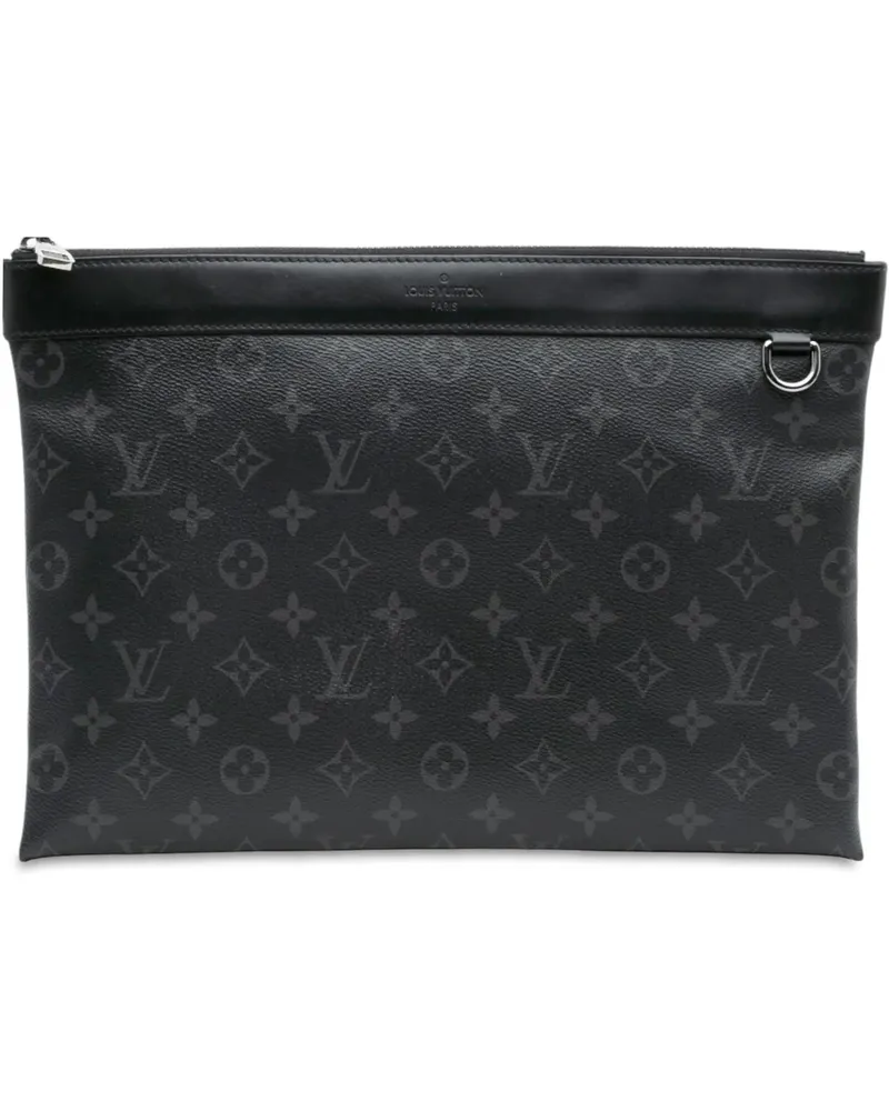 Louis Vuitton Clutches Monogram Eclipse Discovery Pochette GM schwarz Schwarz