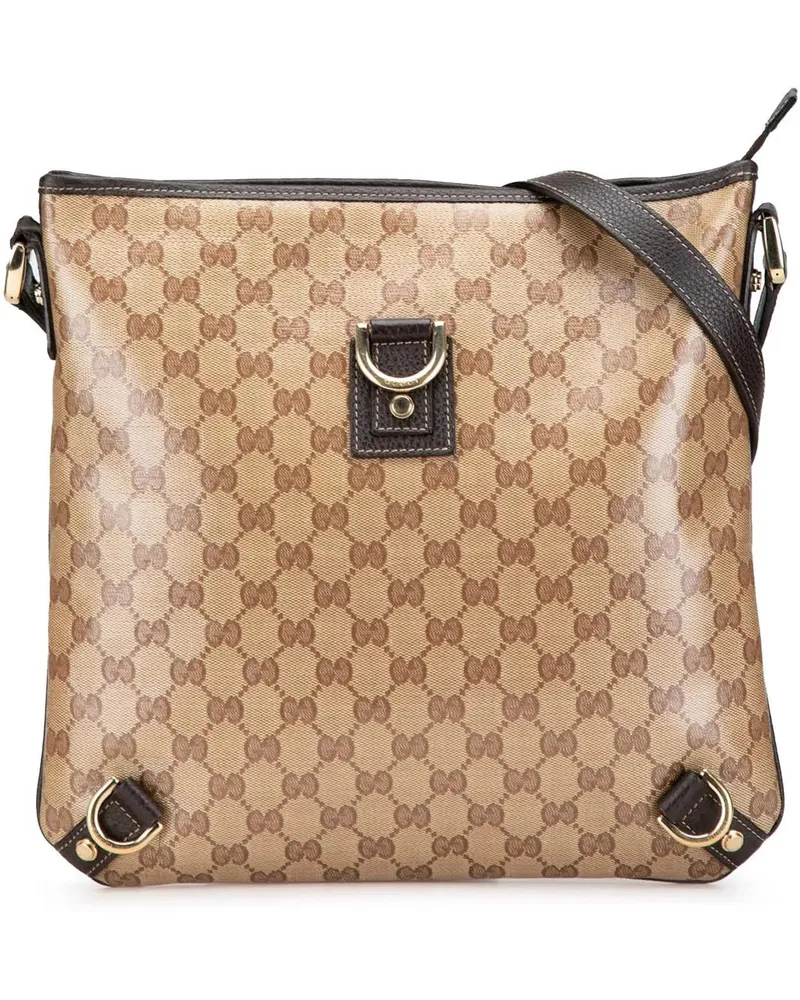 Gucci Hobo Bags GG Crystal Abbey D Ring Crossbody braun Braun