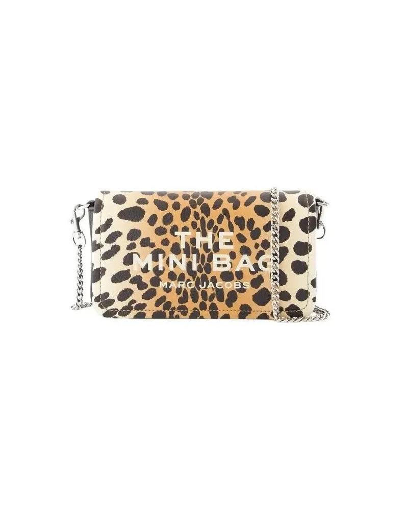 Marc Jacobs Hobo Bags The Mini Shoulder Bag - Leather - Leopard beige Beige