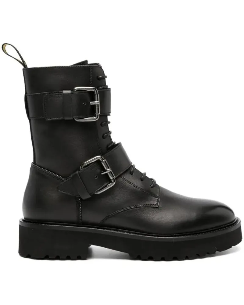 Doucal´s Stiefel Double Buckle Ankle Boot schwarz Schwarz