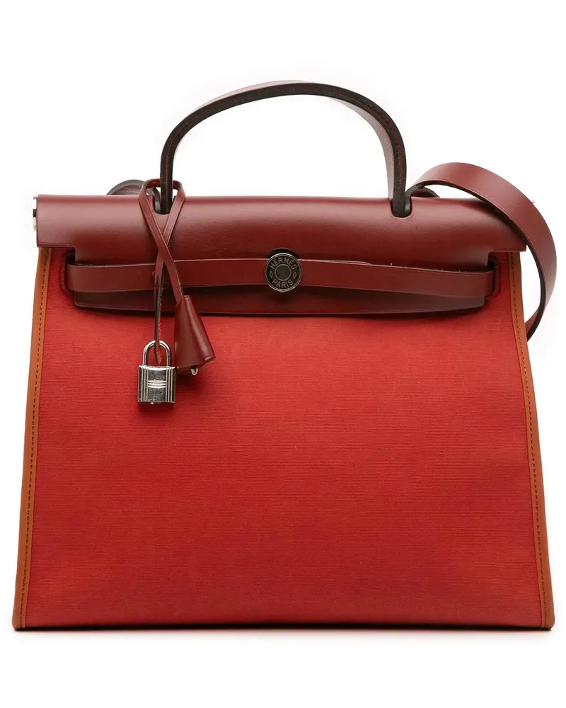 Hermès Hobo Bags Toile Herbag Zip 31 rot Rot