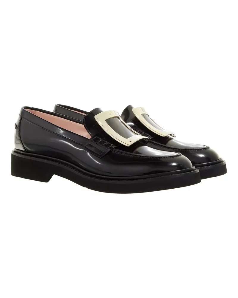 Roger Vivier Loafers & Ballerinas Viv´ Rangers Metal Buckle Loafers In Leather Schwarz