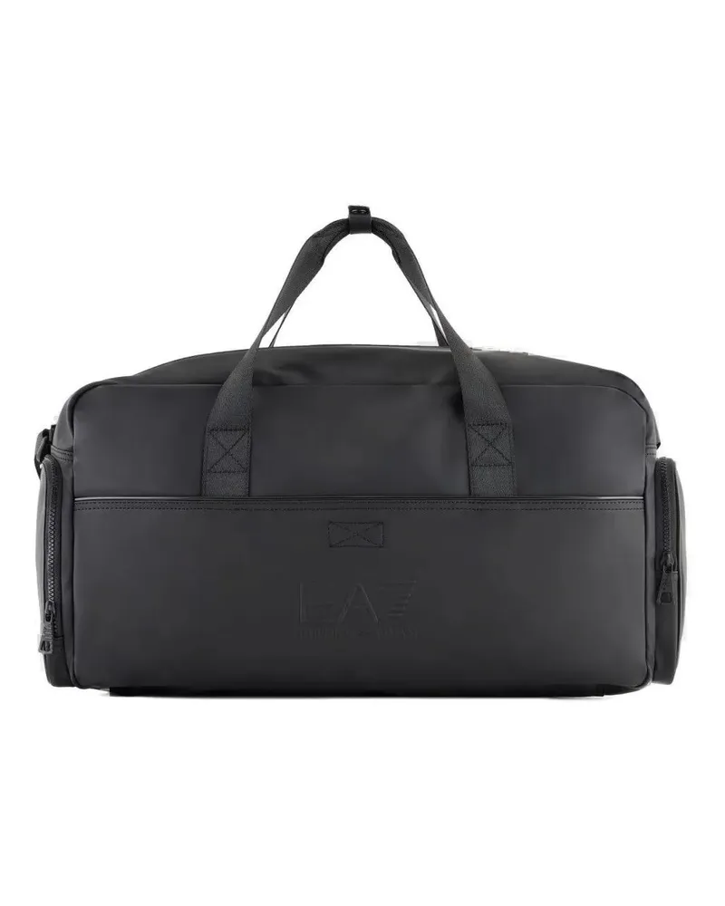 Emporio Armani Hobo Bags Spacious Gym Bag With Double Ribbon Handles schwarz Schwarz