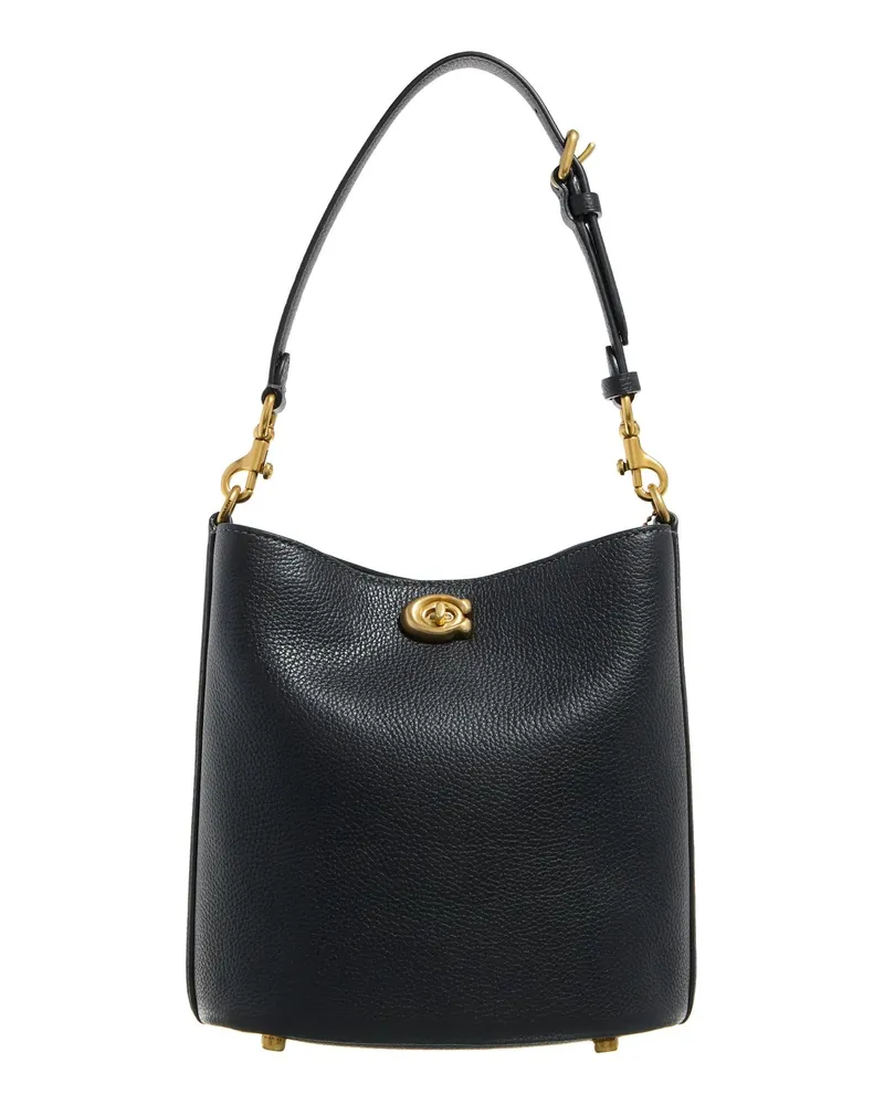 Coach Shopper Polished Pebble Soft Willow 19 schwarz Schwarz