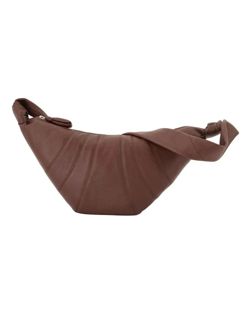Christophe Lemaire Hobo Bags Medium Croissant Crossbody - Leather - Brown braun Braun