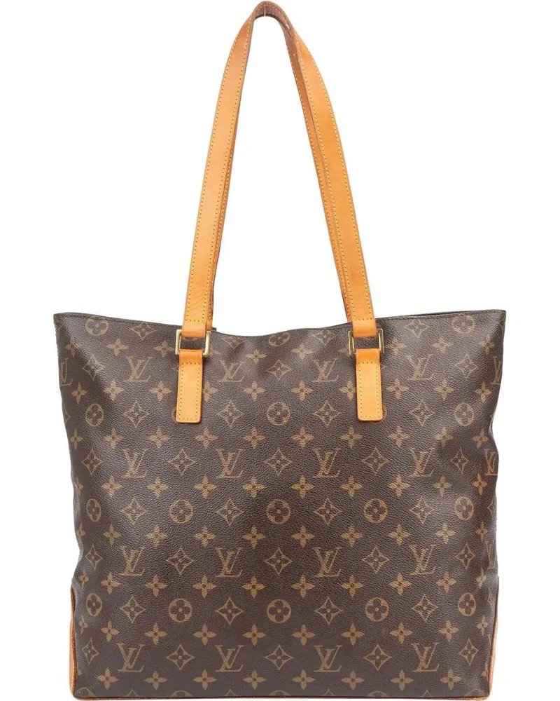 Louis Vuitton Crossbody Bags  Canvas Monogram Cabas Mezzo Shoulder braun Braun