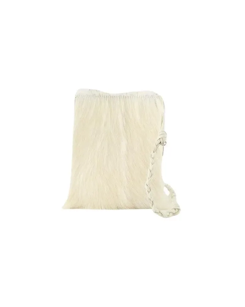 Jil Sander Hobo Bags Tangle Small Crossbody - Leather - White weiß Weiß