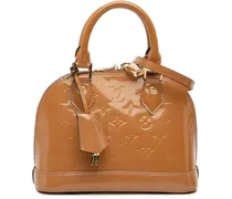 Hobo Bags Monogram Vernis Alma BB braun