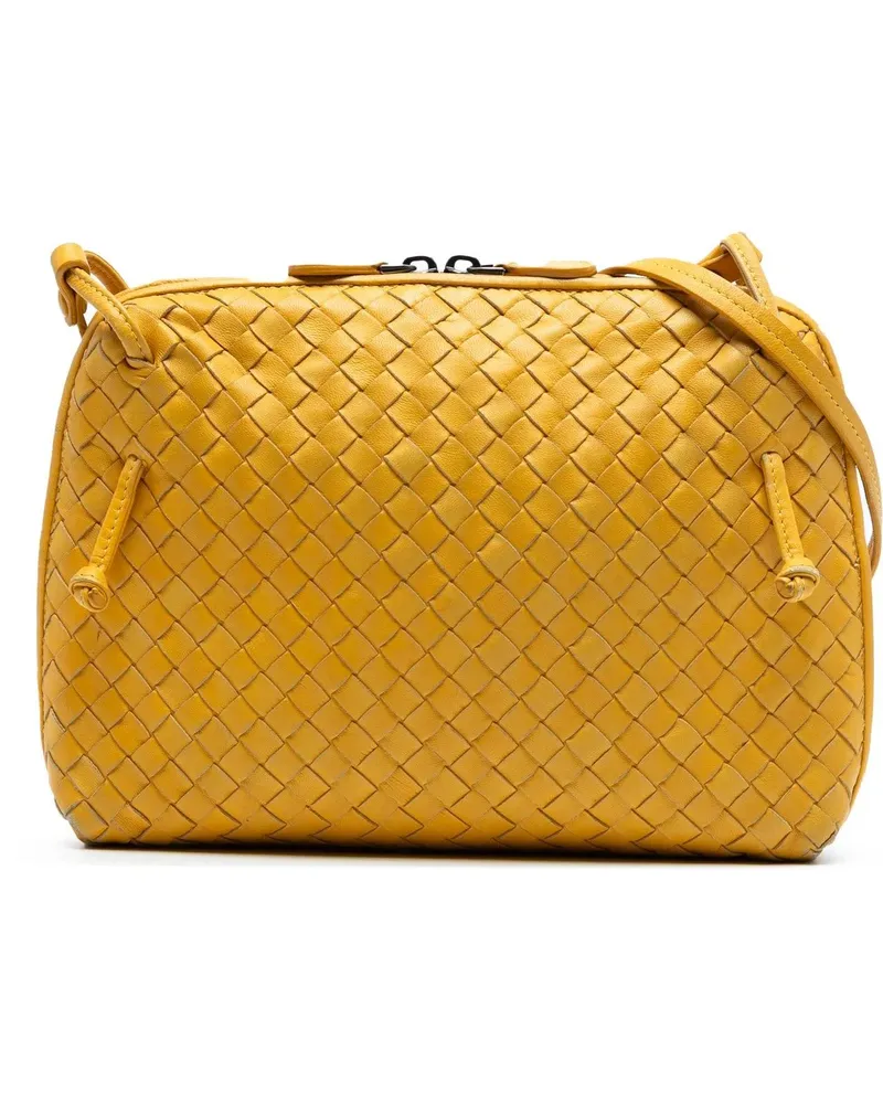 Bottega Veneta Hobo Bags Nappa Intrecciato Nodini Crossbody gelb Gelb