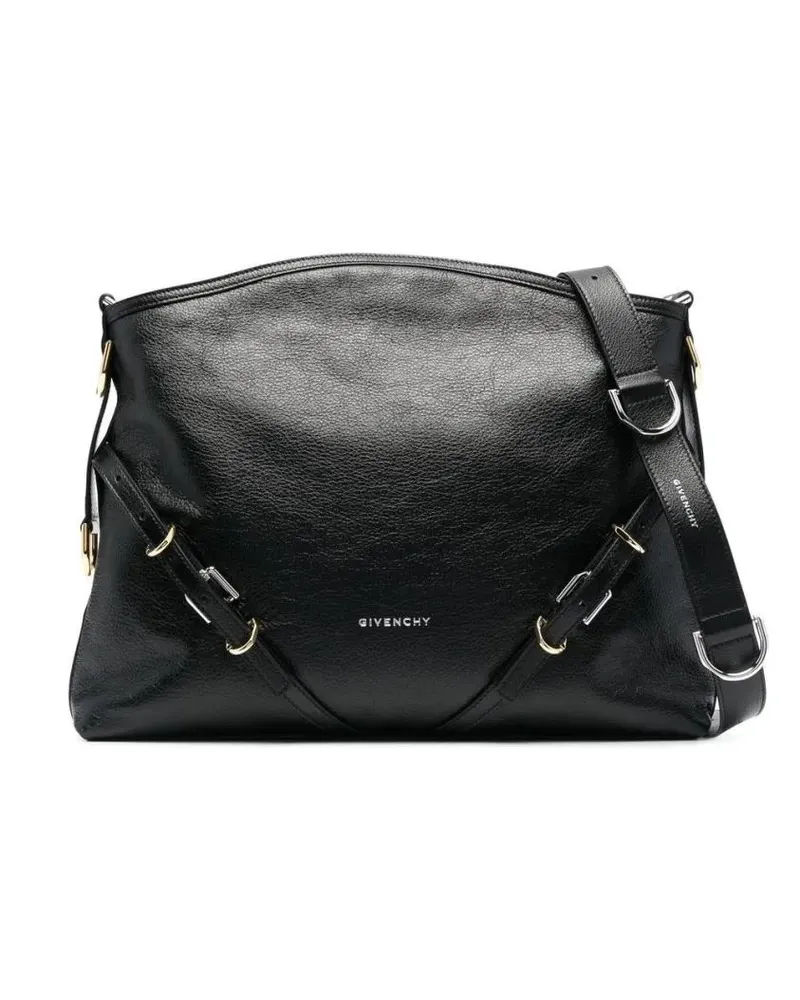 Givenchy Hobo Bags Black Calfskin Leather Shoulder Bag schwarz Schwarz