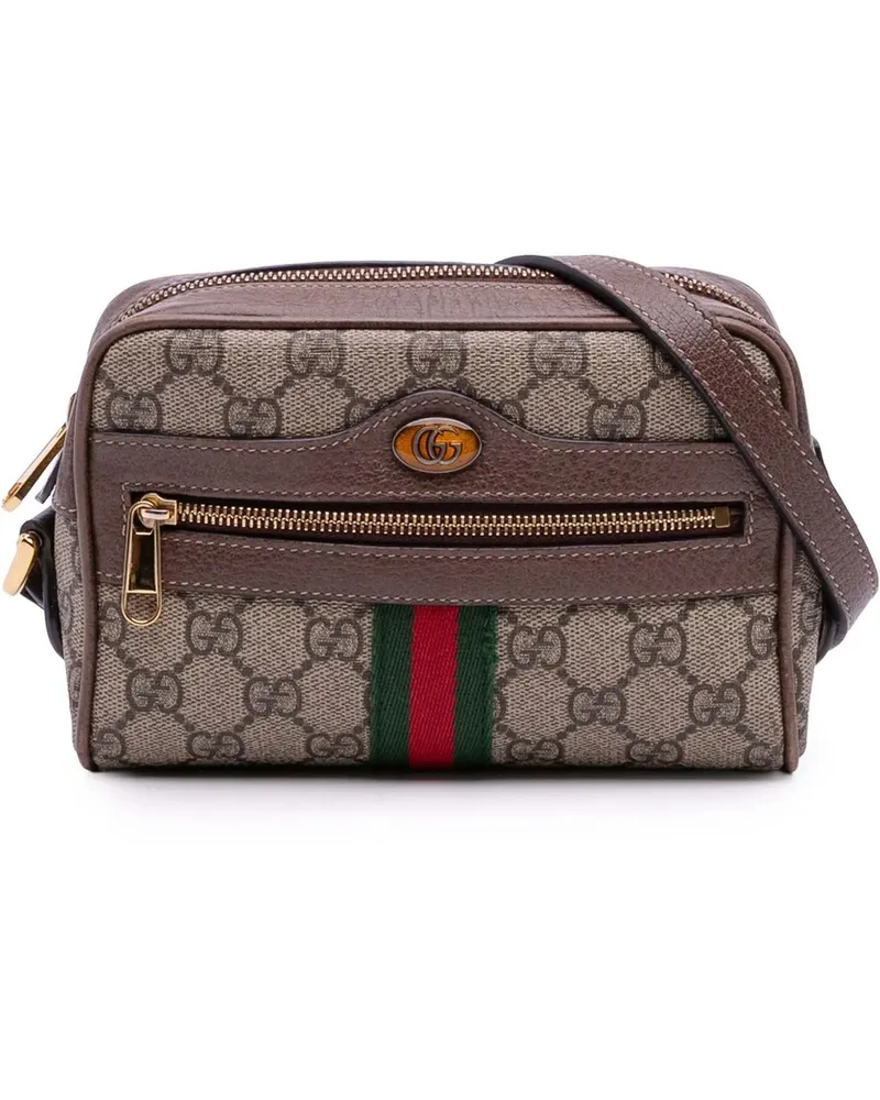 Gucci Hobo Bags Mini GG Supreme Ophidia Crossbody braun Braun