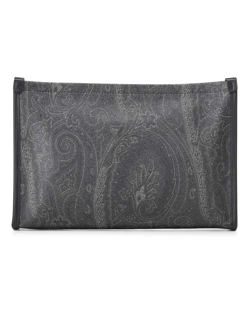 Etro Crossbody Bags Pouch mit Paisley-Muster schwarz Schwarz