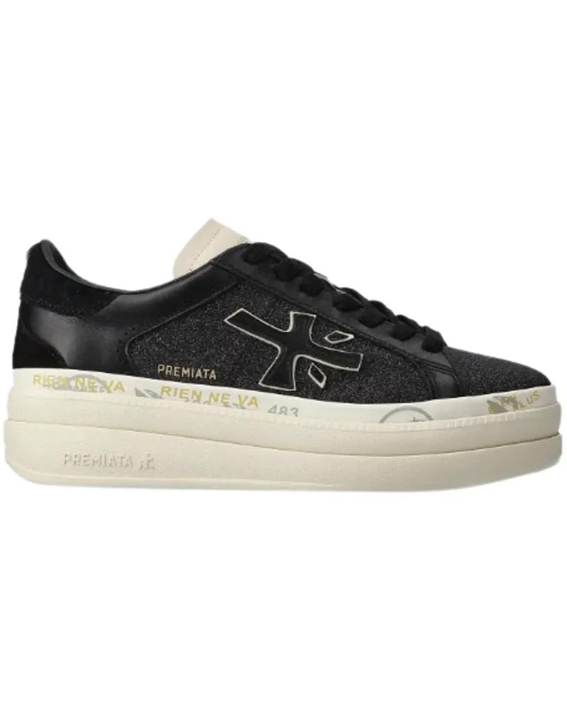Premiata Low-Top Sneaker Sneakers Black schwarz Schwarz