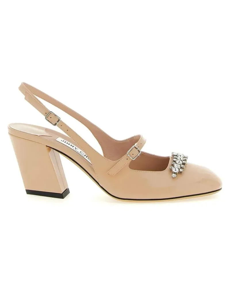 Jimmy Choo Hohe Schuhe 'Belinda' Slingback beige Beige