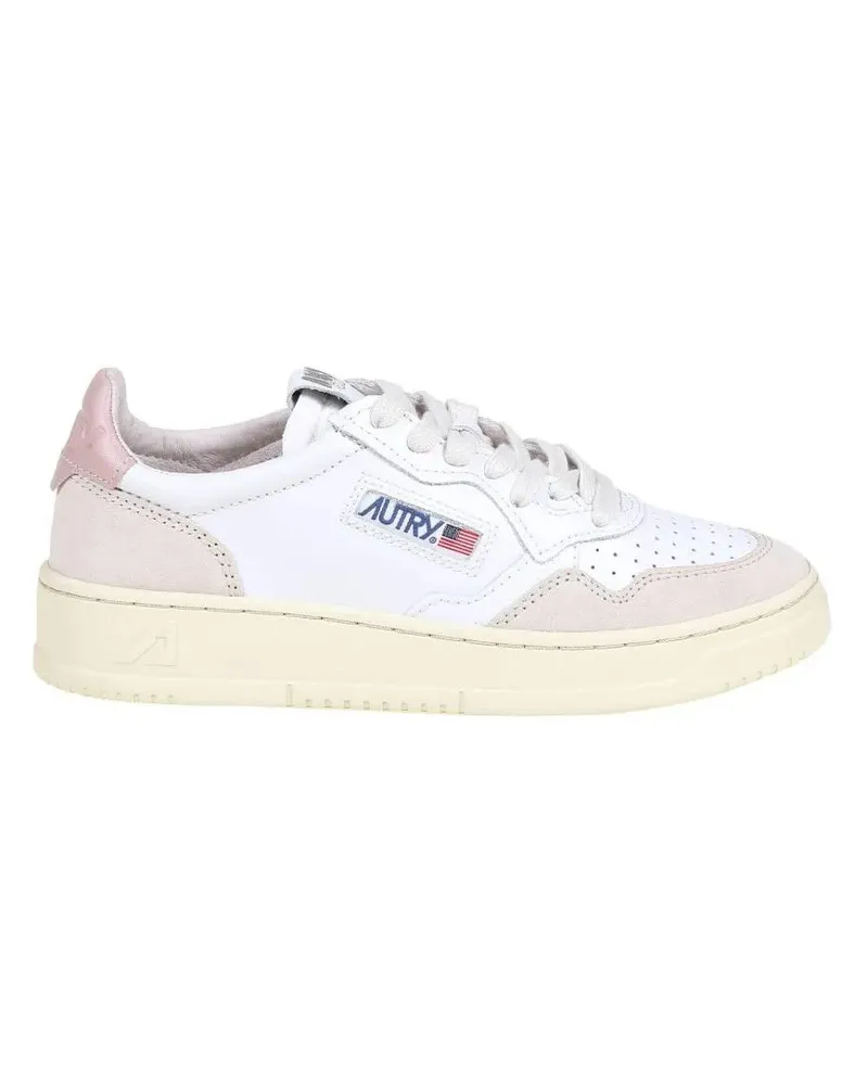 AUTRY Low-Top Sneaker Leather And Suede White Sneakers beige Beige