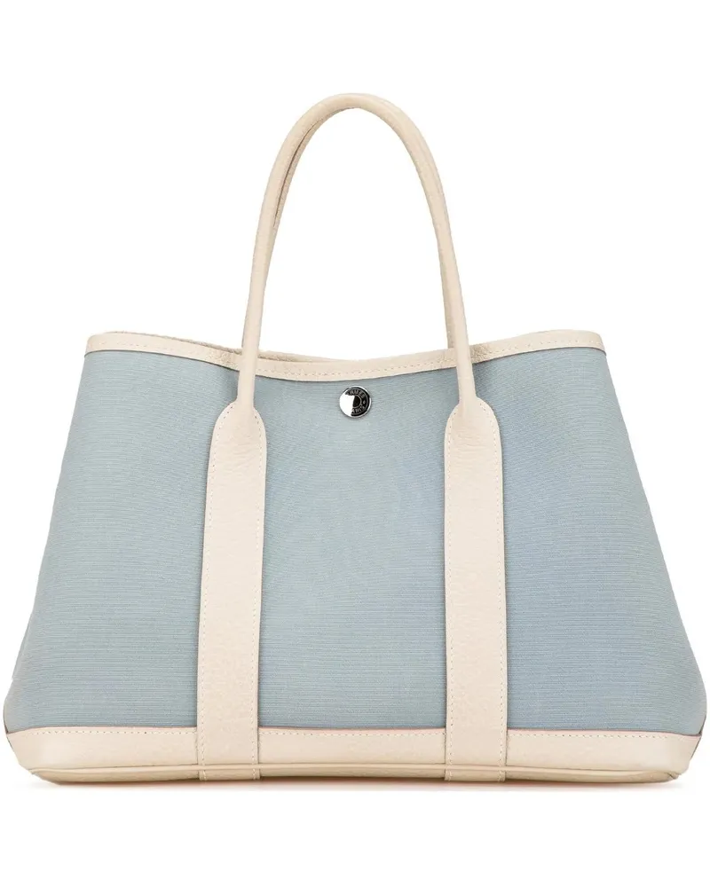 Hermès Shopper Toile and Negonda Garden Party 30 blau Blau