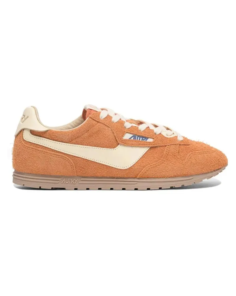 AUTRY Low-Top Sneaker Warm Orange Suede And Leather Sneakers orange Orange