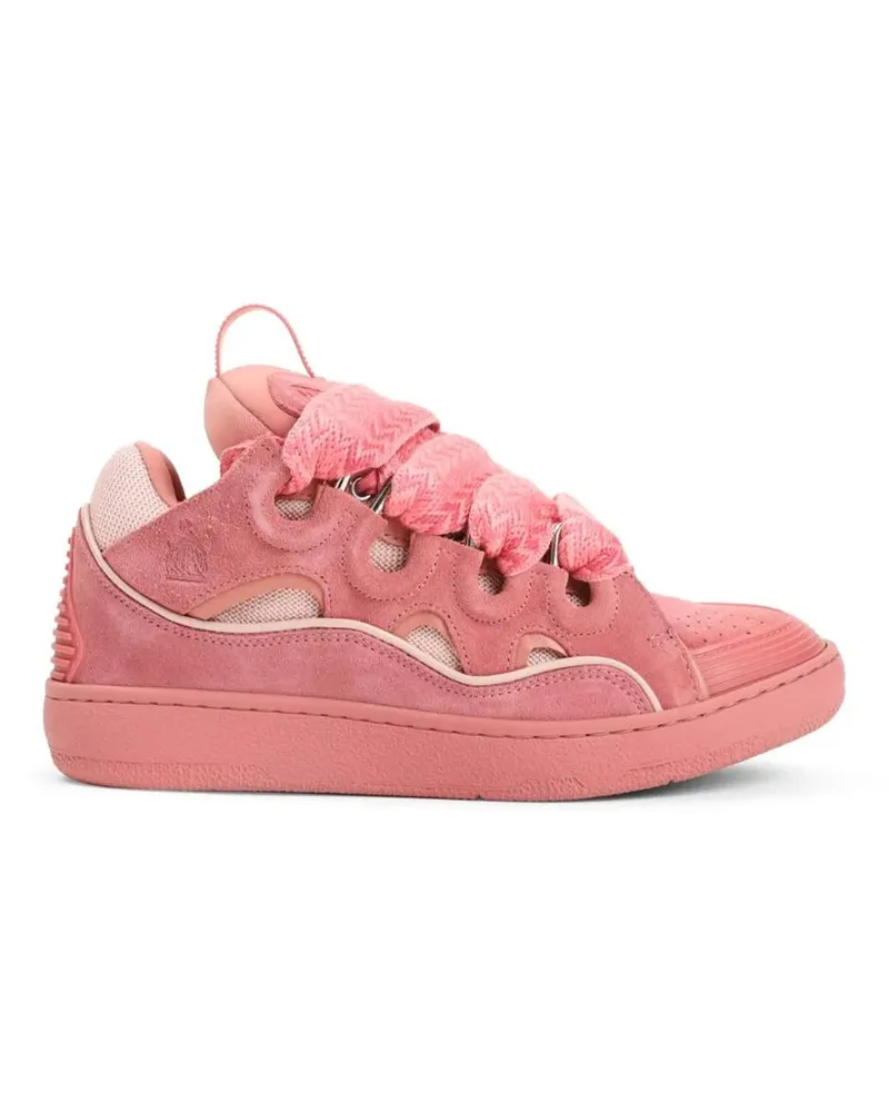 Lanvin Low-Top Sneaker Leather Sneakers With Unique Lacing System pink Rosa