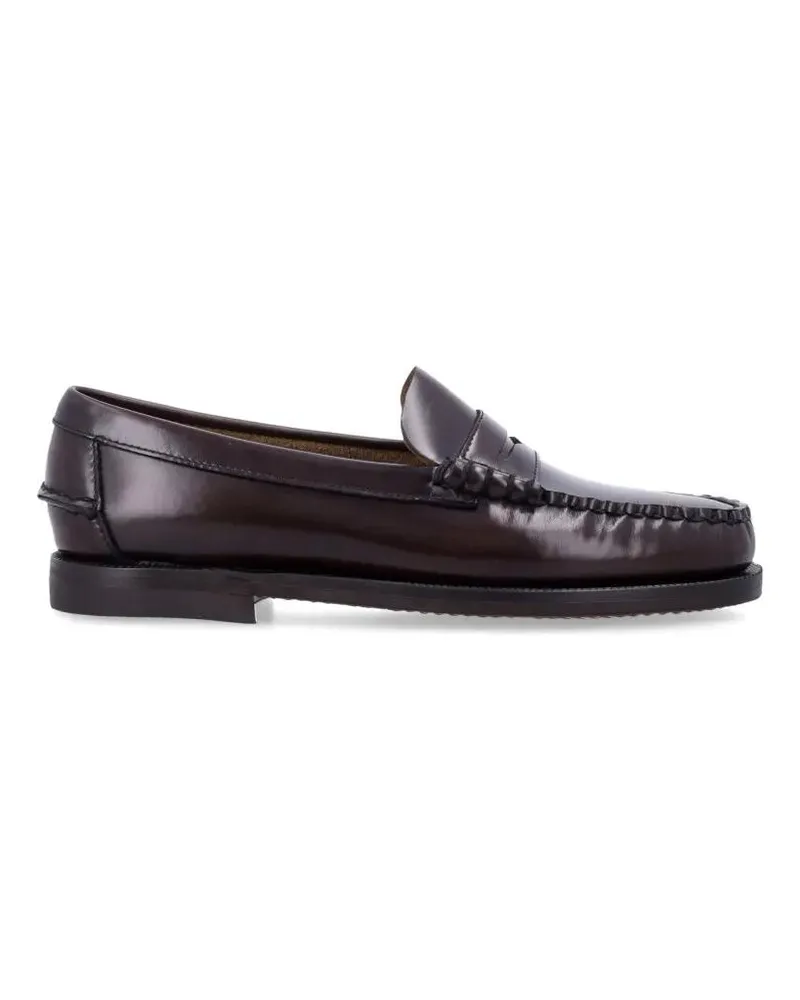 Sebago Classic Dan Brushed Leather Loafers schwarz Schwarz