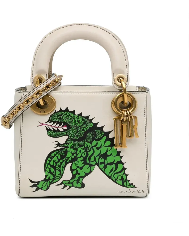 Dior Hobo Bags Limited Edition Niki De Saint Phalle Mini Calfskin weiß Weiß