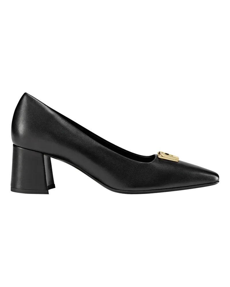 Aigner Hohe Schuhe block heel pumps MARYLIN 1A schwarz Schwarz