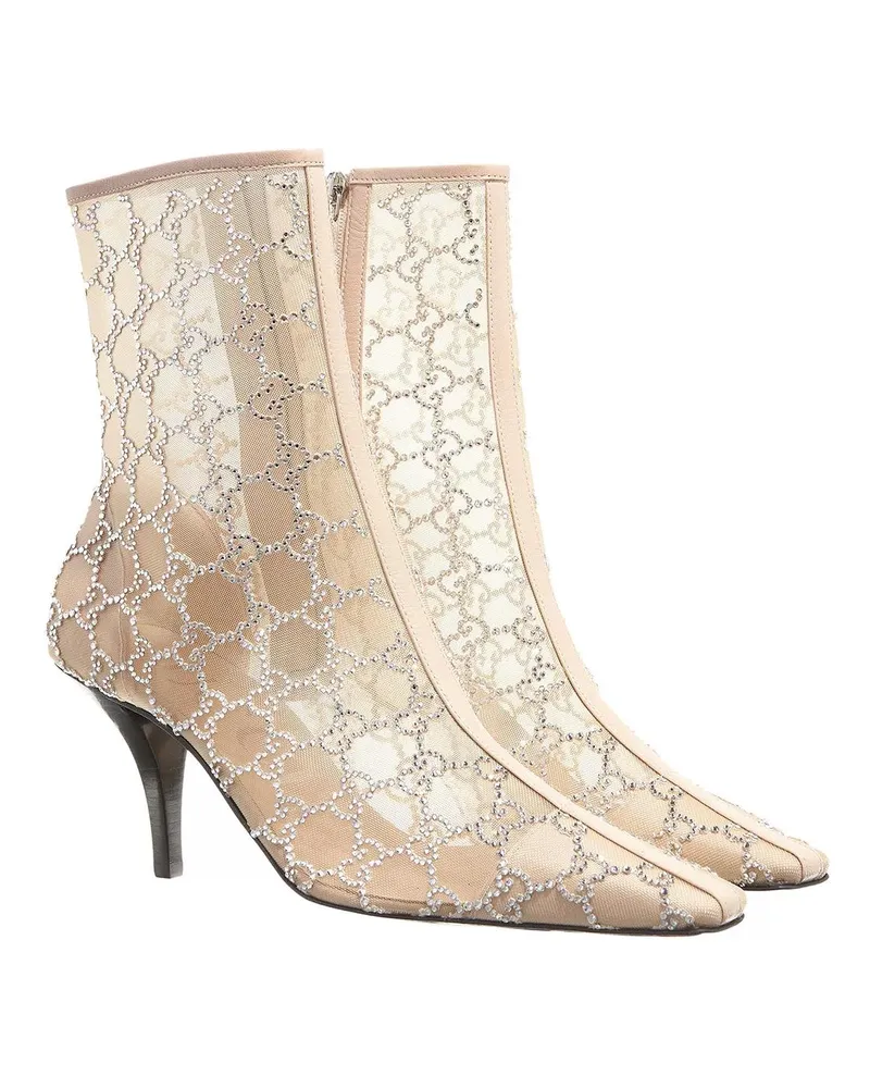 Gucci Stiefel & Boots GG Mid-Heel Boot creme Creme