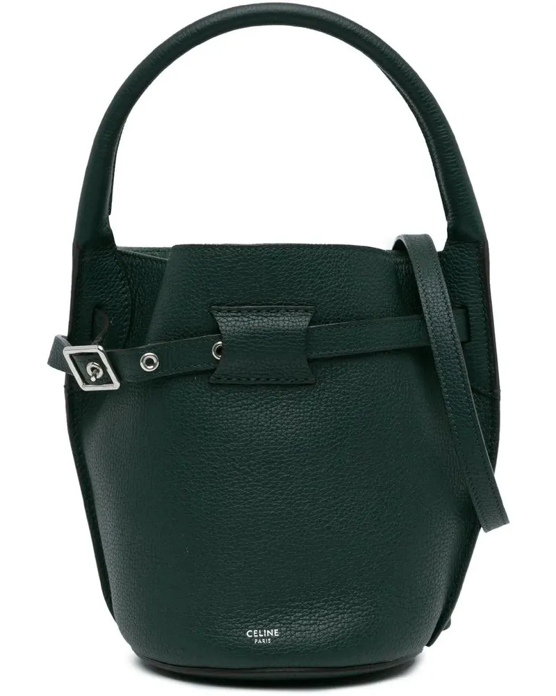 Celine Hobo Bags 2019 Nano Leather Big Bucket Bag grün Grün