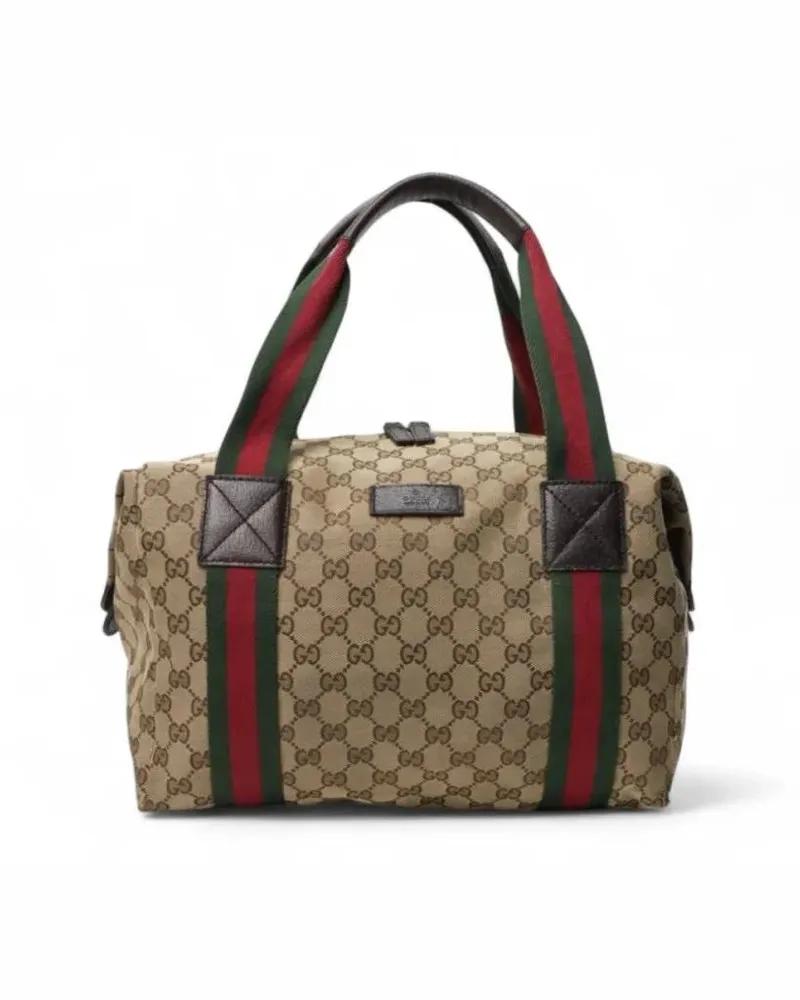 Gucci Shopper & Totes Medium Web Gg Supreme Shopper Bag In Brown braun Braun