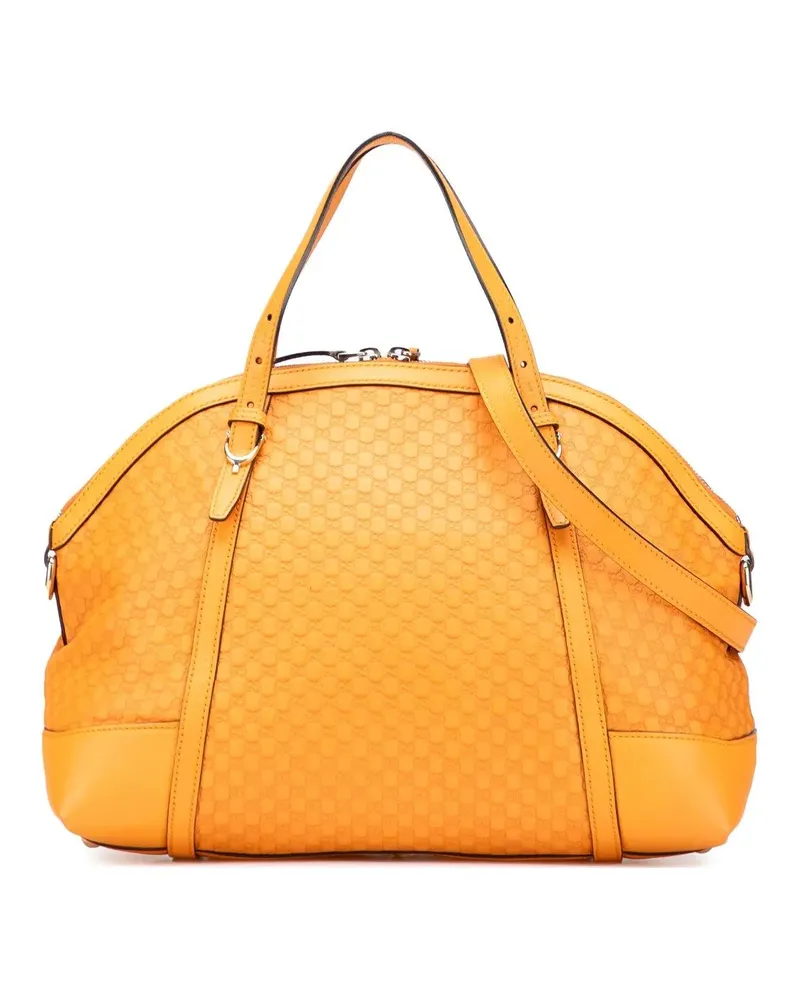 Gucci Hobo Bags Large Microssima Nice Dome Satchel gelb Gelb